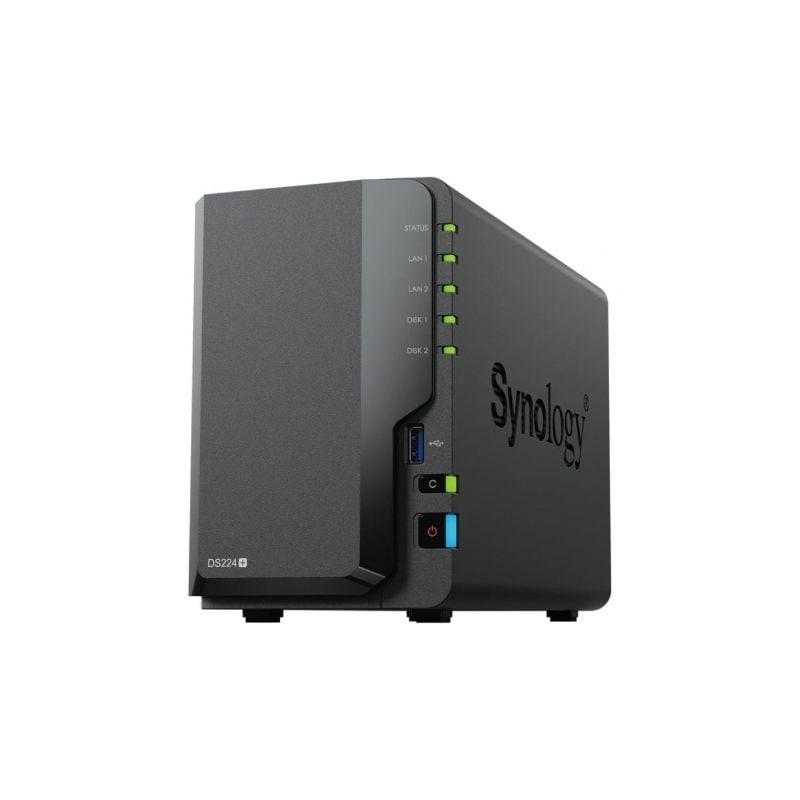 NAS Synology Diskstation DS224+- 2 Bahías 3.5'- 2.5'- 2GB DDR4- Formato Torre