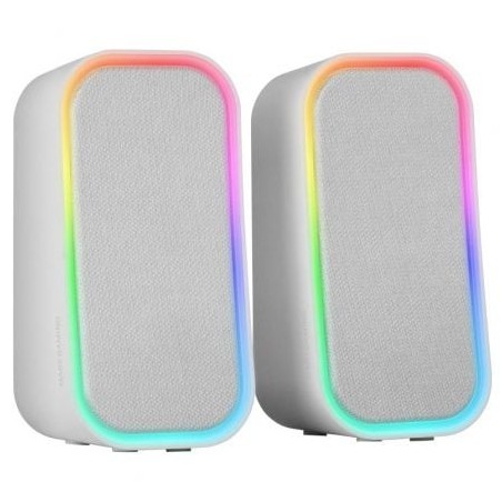 Altavoces con Bluetooth Mars Gaming MS-OM- 20W- 2.0- Blanco