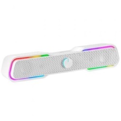 Barra de Sonido con Bluetooth Mars Gaming MSBX- 10W- 2.0- Blanca