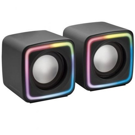 Altavoces Mars Gaming MSCUBE- 8W- 2.0- Negros