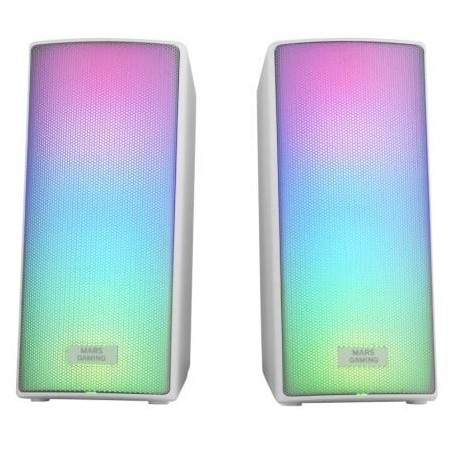 Altavoces Mars Gaming MSRGB2W- 15W- 2.0- Blancos
