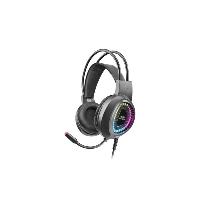 Auriculares Gaming con Micrófono Mars Gaming MH220- Jack 3.5- Negros
