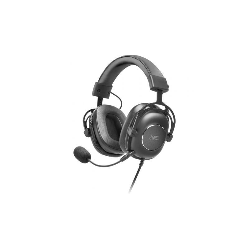 Auriculares Gaming con Micrófono Mars Gaming MH6- Jack 3.5- USB 2.0- Negros