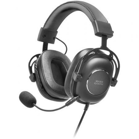 Auriculares Gaming con Micrófono Mars Gaming MH6- Jack 3.5- USB 2.0- Negros