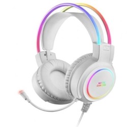 Auriculares Gaming con Micrófono Mars Gaming MHRGB- Jack 3.5- Blancos