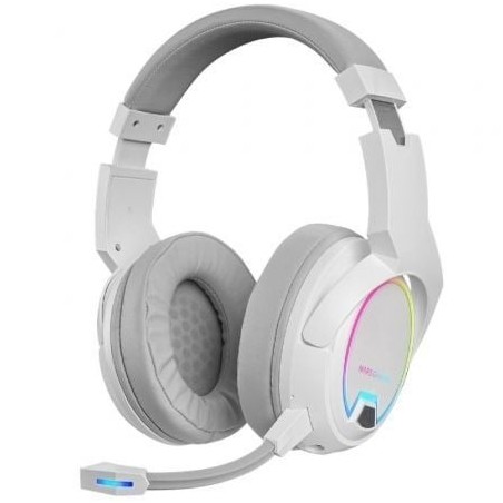Auriculares Gaming Inalámbricos con Micrófono Mars Gaming MHW100- Jack 3.5- Blancos