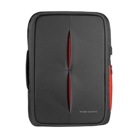 Mochila Mars Gaming MB2 para Portátil hasta 17'- Puerto USB- Antirrobo- Impermeable