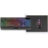 Pack Gaming Mars Gaming MCP124- Teclado H-MECH  + Ratón Óptico + Alfombrilla- Negro
