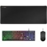 Pack Gaming Mars Gaming MCPX- Teclado H-MECH  + Ratón Óptico + Alfombrilla- Negro