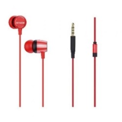 Auriculares Intrauditivos Aiwa ESTM-20RD- con Micrófono- Jack 3.5- Rojos