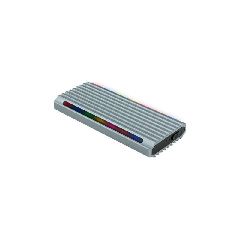 Caja Externa para Disco SSD M.2 NVMe TooQ TQE-2221G- USB 3.1 Gen2- Sin tornillos