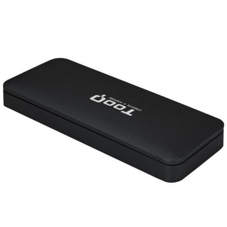 Caja Externa para Disco SSD M.2 NVMe TooQ TQE-2280B- USB 3.1- Sin tornillos