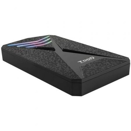 Caja Externa Gaming para Disco Duro de 2.5' TooQ TQE-2550RGB- USB 3.1- Sin tornillos