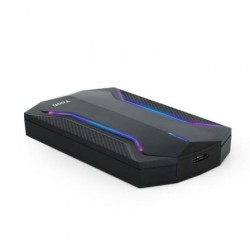 Caja Externa Gaming para Disco Duro de 2.5' TooQ TQE-2599RGB- USB 3.1- Sin tornillos