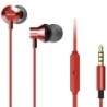 Auriculares Intrauditivos Aiwa ESTM-50RD- con Micrófono- Jack 3.5- Rojos