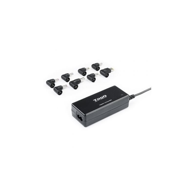 Cargador de Portátil TooQ TQLC-65BS02AT- 65W- Automático- 8 Conectores- Voltaje 18.5-20V- 1 USB
