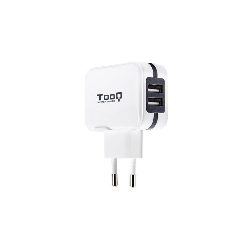 Cargador de Pared TooQ TQWC-1S02WT- 2xUSB- 17W