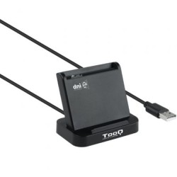 Lector de DNI TooQ TQR-220B- USB 2.0- Negro