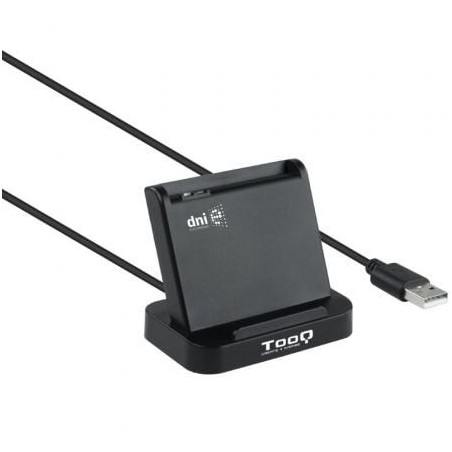 Lector de DNI TooQ TQR-220B- USB 2.0- Negro