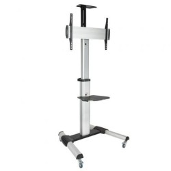 Soporte de Suelo Inclinable- Ajustable con Ruedas TooQ FS1870M-B para TV de 37-70'- hasta 50kg