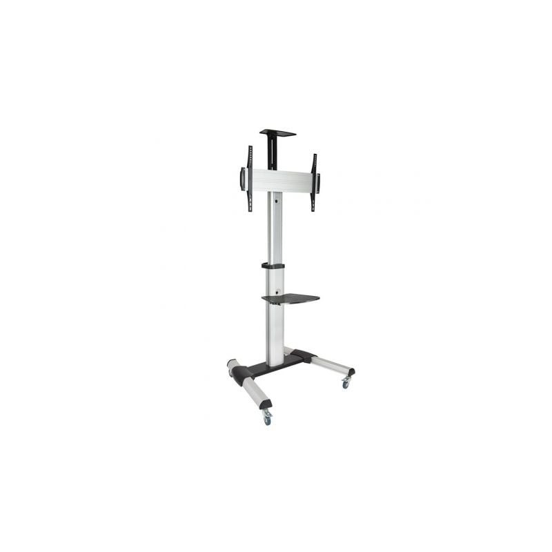 Soporte de Suelo Inclinable- Ajustable con Ruedas TooQ FS1870M-B para TV de 37-70'- hasta 50kg