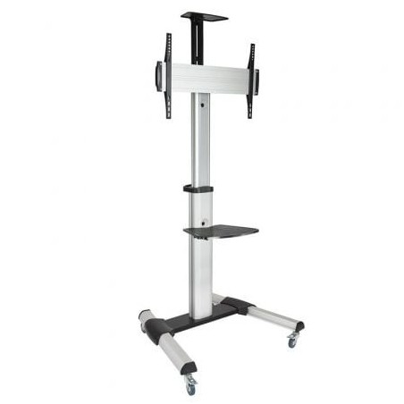 Soporte de Suelo Inclinable- Ajustable con Ruedas TooQ FS1870M-B para TV de 37-70'- hasta 50kg