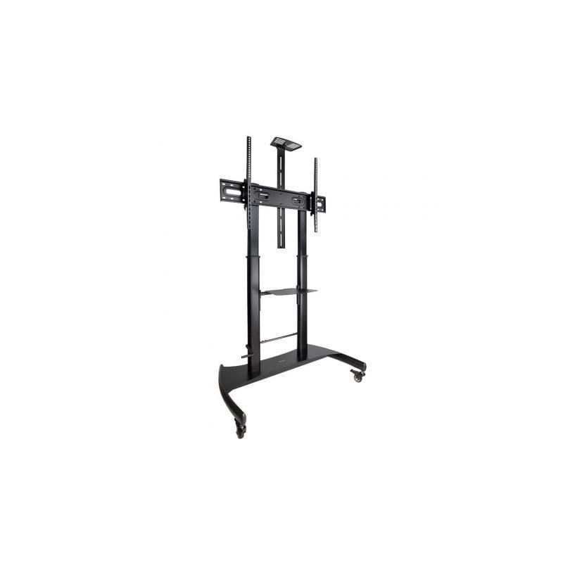 Soporte de Suelo con Ruedas Inclinable- Nivelable TooQ FS20404HM-B para TV de 60-100'- hasta 100kg