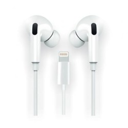 Auriculares Intrauditivos Tech One Tech earTECH HOP TEC1202- con Micrófono- Lightning- Blancos