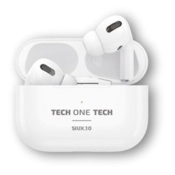 Auriculares Bluetooth Tech One Tech SIUX.10 TEC1410- con estuche de carga- Autonomía 5h- Blancos
