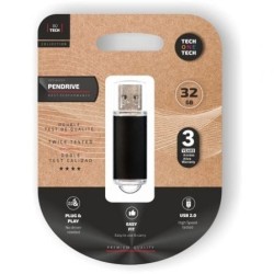 Pendrive 32GB Tech One Tech Basic USB 2.0- Negro