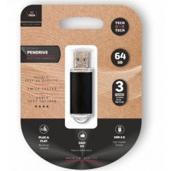 Pendrive 64GB Tech One Tech Basic USB 2.0- Negro