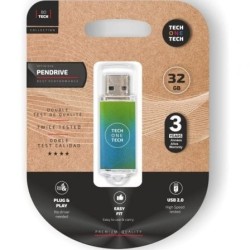 Pendrive 32GB Tech One Tech Be Ocean USB 2.0- Verde Degradado