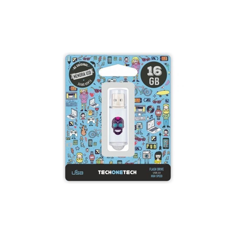 Pendrive 16GB Tech One Tech Calavera Maya USB 2.0