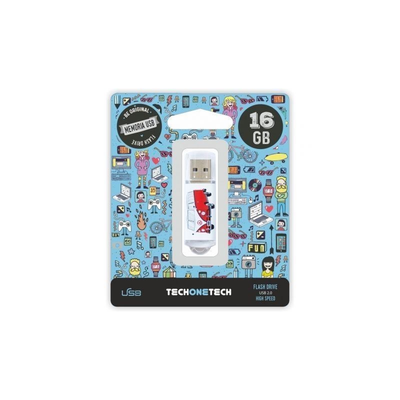 Pendrive 16GB Tech One Tech Camper VAN-VAN USB 2.0