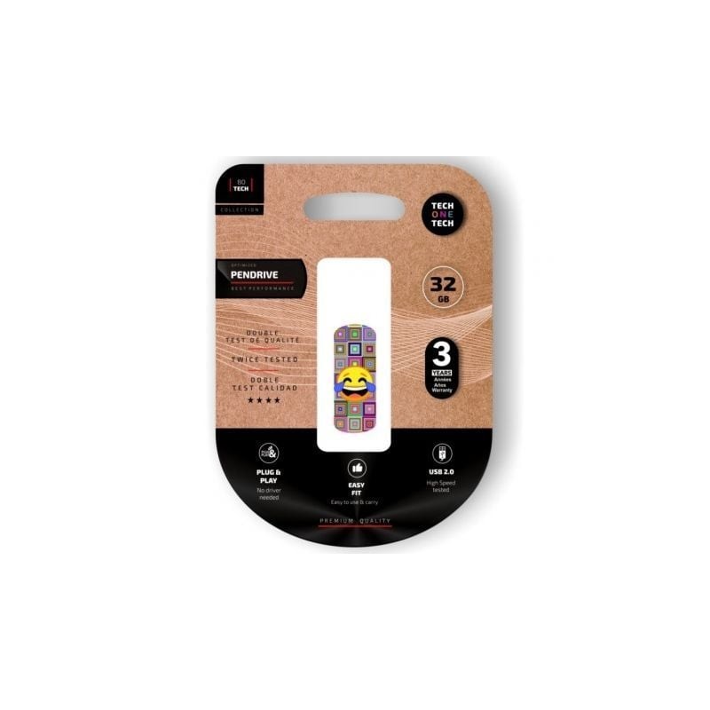 Pendrive 32GB Tech One Tech Emoji meparto USB 2.0