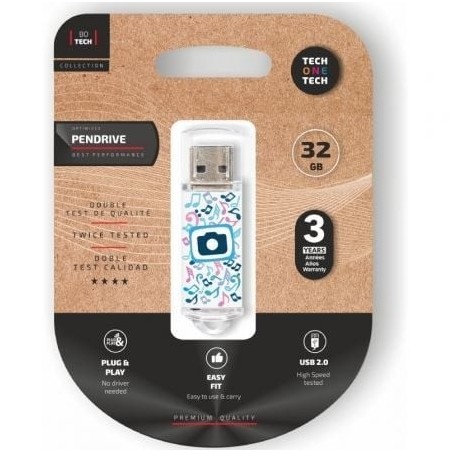 Pendrive 32GB Tech One Tech Foto Dream USB 2.0