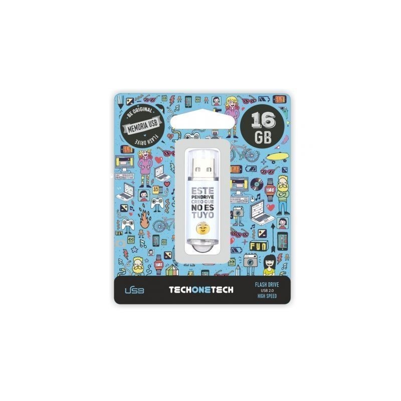 Pendrive 16GB Tech One Tech No Es Tuyo USB 2.0