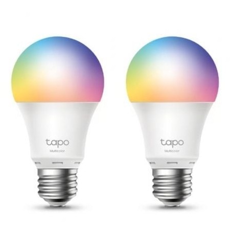 Bombilla Inteligente TP-Link Tapo L530E- Casquillo E27 - 8.7W- 806 Lúmenes- 2500 - 6500K- Pack 2