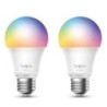 Bombilla Inteligente TP-Link Tapo L530E- Casquillo E27 - 8.7W- 806 Lúmenes- 2500 - 6500K- Pack 2