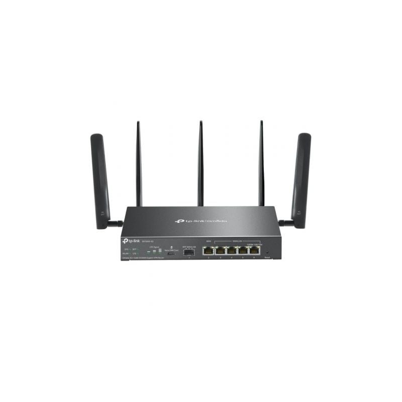 Router VPN 4G TP-Link Omada ER706W-4G- WiFi 6- 3000Mbps- 2.4GHz 5GHz- 5 Antenas- WiFi 802.1Q