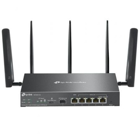 Router VPN 4G TP-Link Omada ER706W-4G- WiFi 6- 3000Mbps- 2.4GHz 5GHz- 5 Antenas- WiFi 802.1Q