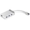Hub USB 3.0 Trendnet TU3-H4E- 4xUSB- Blanco y Gris