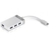 Hub USB Tipo-C Trendnet TUC-H4E- 4xUSB- Blanco y Gris
