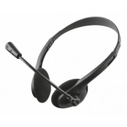 Auriculares Trust Primo Chat- con Micrófono- Jack 3.5- Negros