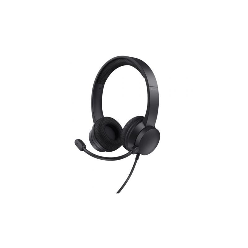 Auriculares Trust Ayda- con Micrófono- USB- Negros