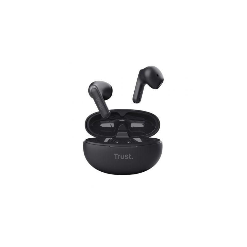 Auriculares Bluetooth Trust Yavi ENC con estuche de carga- Negros