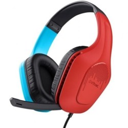 Auriculares Gaming con Micrófono Trust Gaming GXT 416S Zirox- Jack 3.5- Azules y Rojos