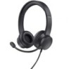 Auriculares Trust HS-150- con Micrófono- Jack 3.5- Negros