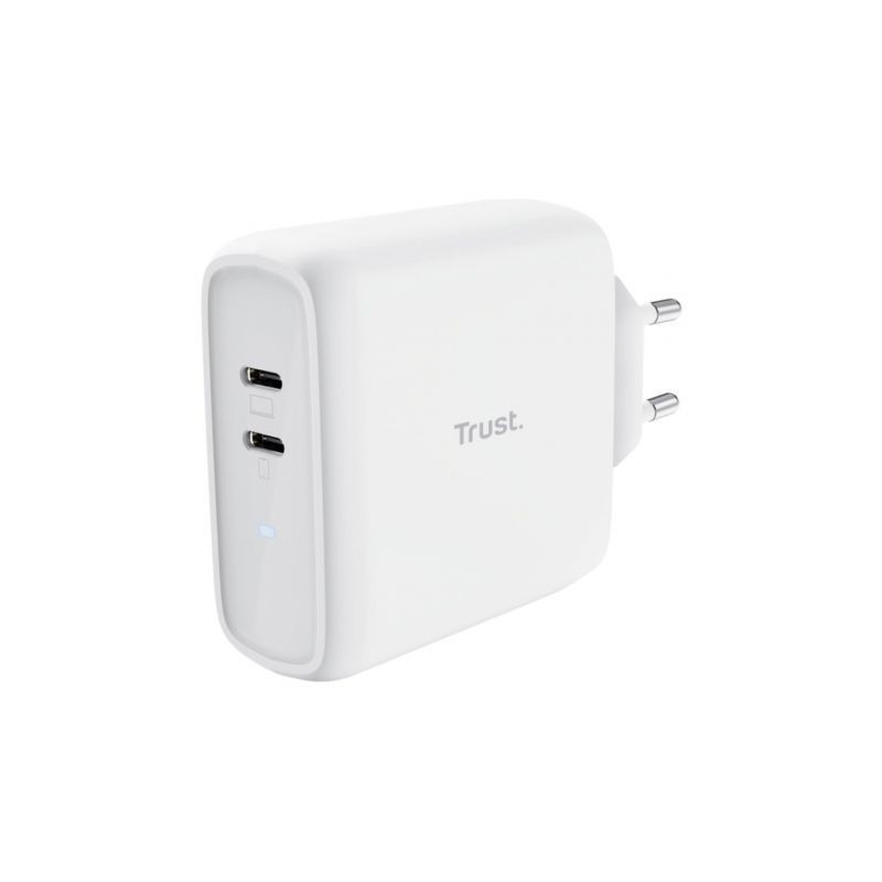 Cargador de Pared Trust Maxo 65W 2P- 2xUSB Tipo-C- 65W