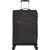 Maleta Mediana American Tourister Crosstrack Spinner Expansible 67cm- 67.5x42x27.5cm- 4 Ruedas- Gris y Rojo